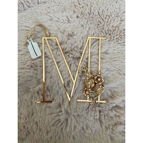 Anthropologie Floral Monogram Ornament - Picture 5 of 6